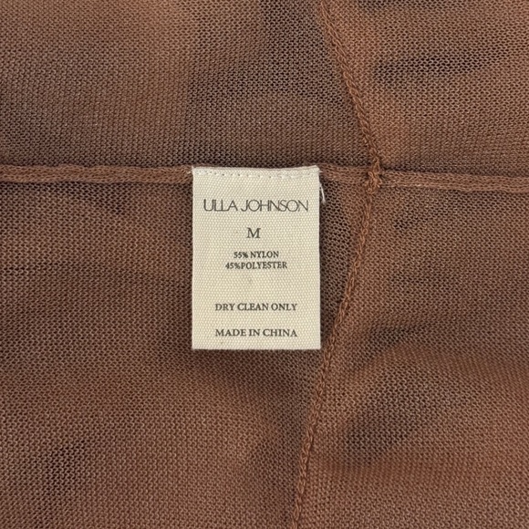 NWOT Ulla Johnson Ruffle Sleeveless Brown Winnifred Top - Picture 6 of 6